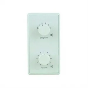 Denox VS-12 R 12W, Program seçici, volum kontrol, 6 program beyaz (154.0 x 80.6 mm) .RÖLELİ