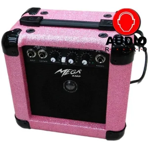 Mega PL10PKS 8W Gitar Amplifikatörü (Simli Pembe)