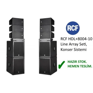 RCF HDL+8004-10 Line Array Sistem Seti, 4 Adet 8004 + 6 Adet HDL10
