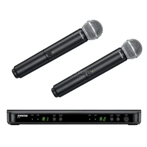 SHURE BLX288E/SM58 Çift El Kablosuz Mikrofon Seti