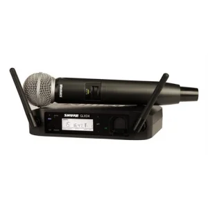 SHURE GLXD24RE/SM58 EL tipi Şarj Edilebilir Dijital Kablosuz Mikrofon Sistemi