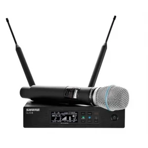 SHURE QLXD24E/BETA87C El Tipi Kablosuz El Mikrofon Seti, Cardioid Kapsül