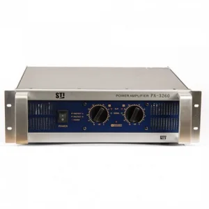 STI PA3260 2x2600W/4-ohm Power Amfi with crossover