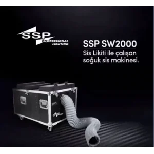 SSP XSW-2000 Saf su ve Sis Likiti ile çalışan yerde kalan Sis Makinesi, 2000W