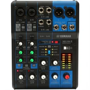 Yamaha MG06X 6 İnput Mixer, Spx Efekt, +48V