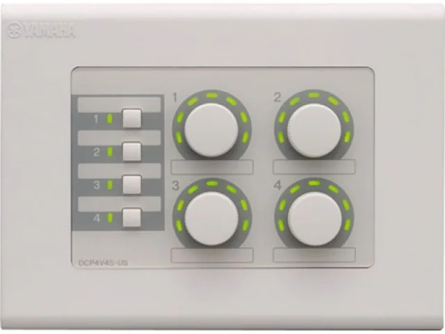 Yamaha DCP4V4S-EU Mtx Serisi İçin 4 Volume + 4 Switch Duvara Kontrol Paneli