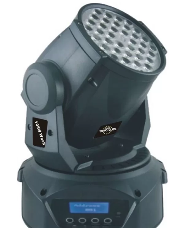 Euroclub Ledwash-250 12Dmx, Rgb Led Wash Moving Head