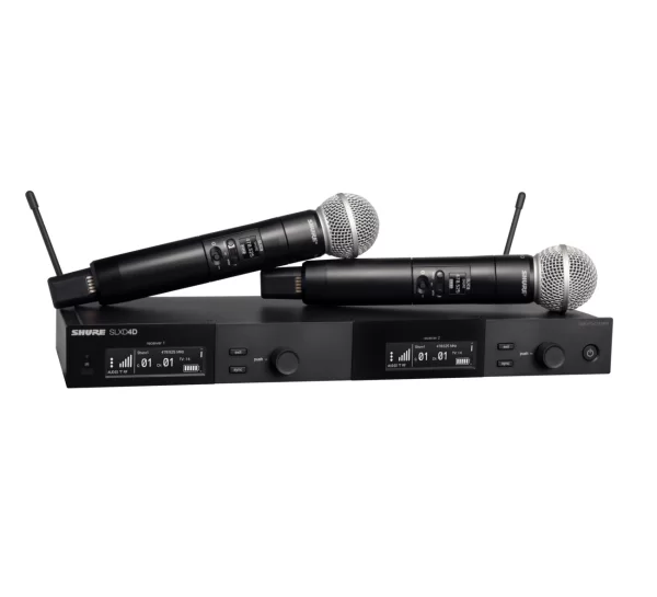 SHURE SLXD24DE/SM58 Çift El Kablosuz Mikrofon Seti