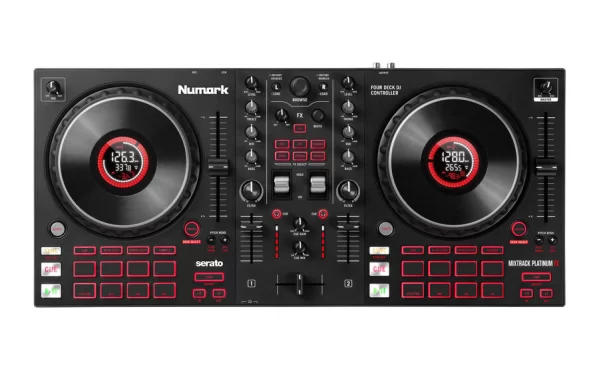 Numark Mixtrack Platinum FX | 4-Kanal, Renkli ekranlı Serato DJ kontroller