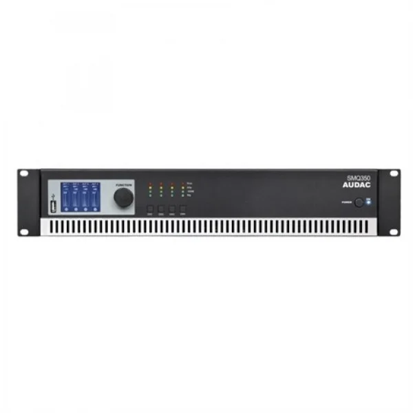 Audac SMQ350 DSP Quad Power Amplifier 4x350W/4-ohm