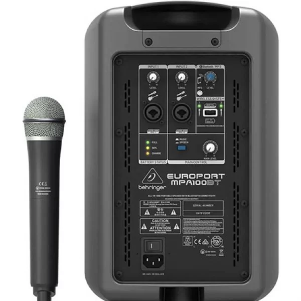 Behringer MPA100BT / Taşınabilir Mobil PA Sistemi 6 100W