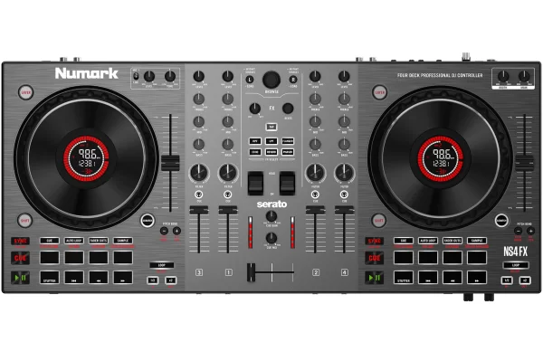 Numark NS4FX Yeni Nesil 4-Kanal, Renkli ekranlı Serato DJ kontroller