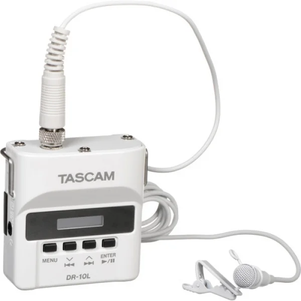 Tascam TM-10LW Lavalier Cond. Mic. WHITE for DR-10LW