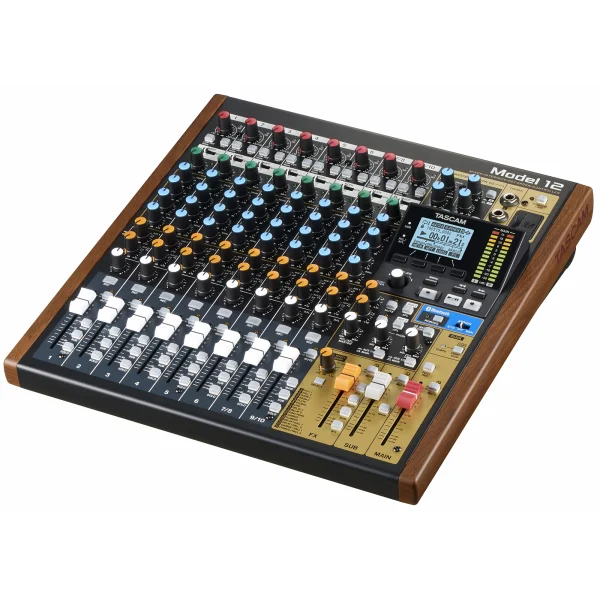 Tascam MODEL 12 10-Kanal Analog Mikser With 12-Track Dijital Kaydedici