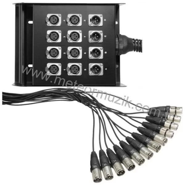 Neutrik 1210N Hazır Stagebox 12 Kanal 10mt
