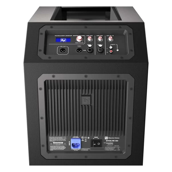 Electro Voice EVOLVE 50-KB BLACK Column Aktif Hoparlör Sistemi, 12 Sub+8x3.5 127- dB with bluetooth