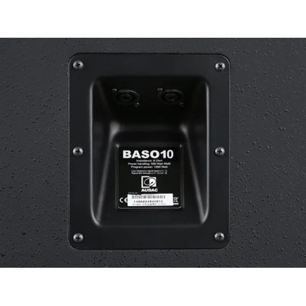 Audac BASO10 10 Pasif Subwoofer, bass reflex, 450W prg. 8-ohm
