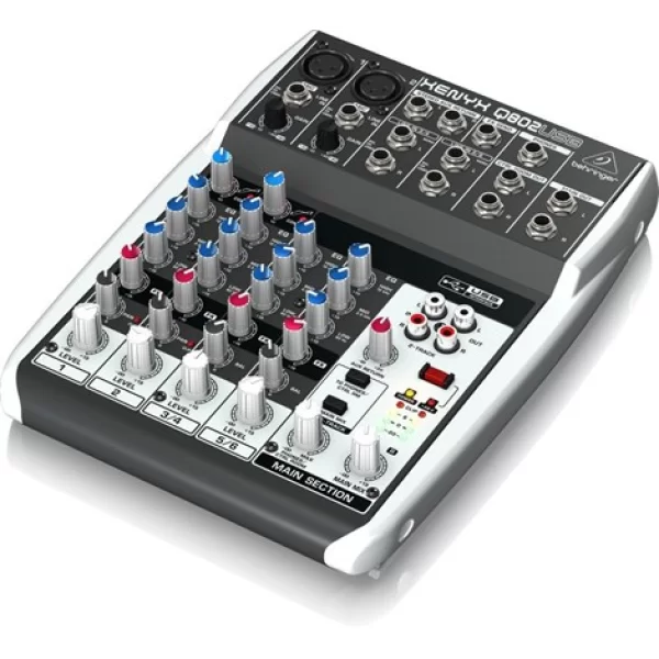 Behringer Q802USB Usb Mixer, 8-In 2-Bus,