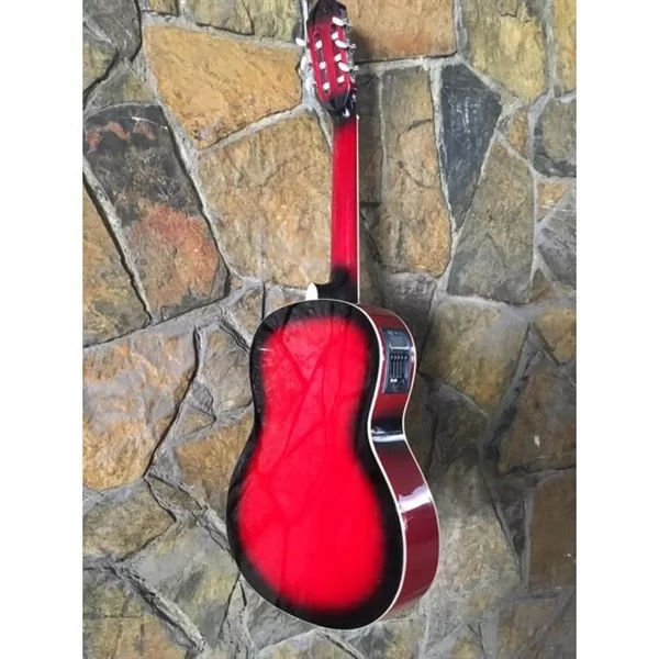Castilla Elektro Klasik Gitar, Kırmızı-Siyah (XFP41-11C/LC5-RB)