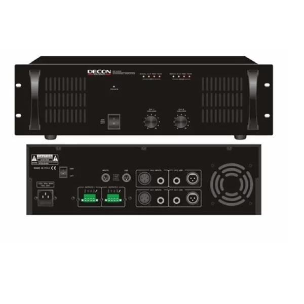 Decon DP-2300D 2x300W/100V D Class Power Amfi
