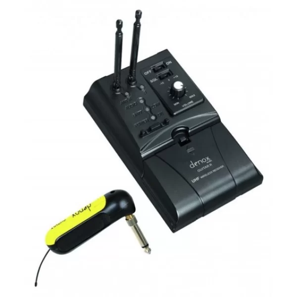 Denox GUITAR SET Gitar için Kablosuz Mikrofon seti 710-865mhz. Kırsalda kullanılabilir.