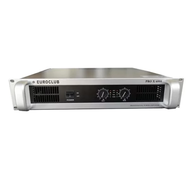 Euroclub PRO X6000 Power Amplifier 2x1400W/4 ohm