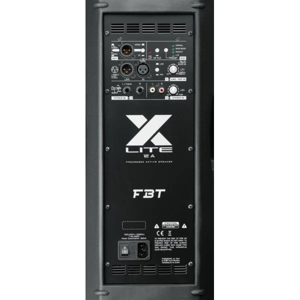 FBT X-LITE 112A | 2-yollu Bass reflex Aktif Hoparlör - 12 + 1 - 1200Wrms -
90°Hx60°V