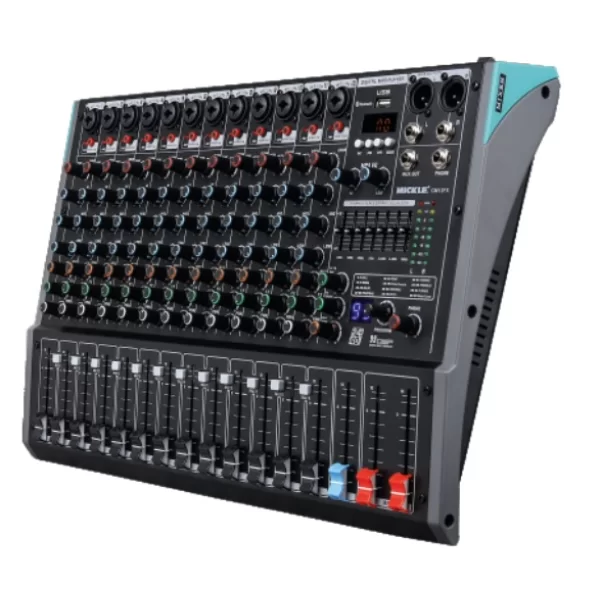 Mickle GM12FX 12 Kanal Deck Mixer, USB, Kayıt,Bluetooth