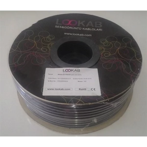 LOOKAB BM22 2x0,22 mm. Mikrofon Kablosu
