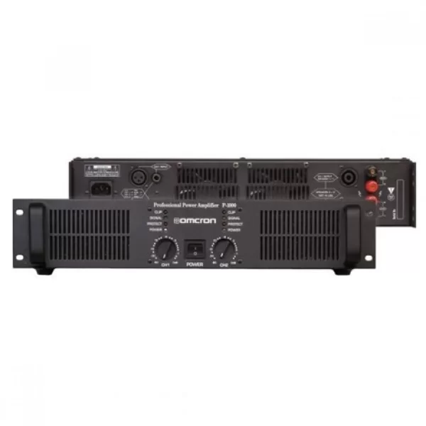Omcron P-1500 2x750W/4 Ohm Power Amfi