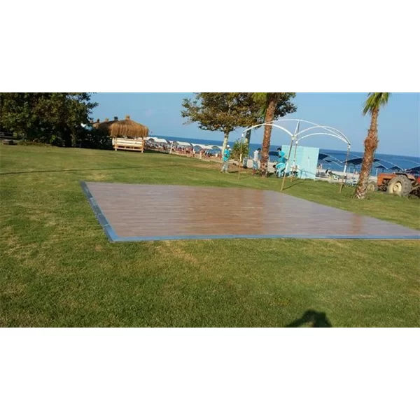 DPS-100 Portatif Dans Pisti, Laminat Parke yüzey, Aliminyum Profil, 100x100 cm adet