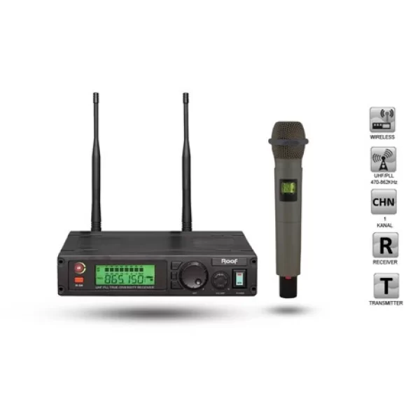 ROOF R1100 El tipi Kablosuz Mikrofon Seti