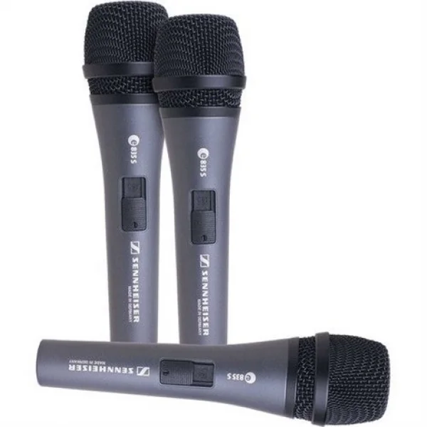 Sennheiser 3-PACK E 835-S 3 lü Paket Dinamik Mikorofon Seti (Anahtarlı)