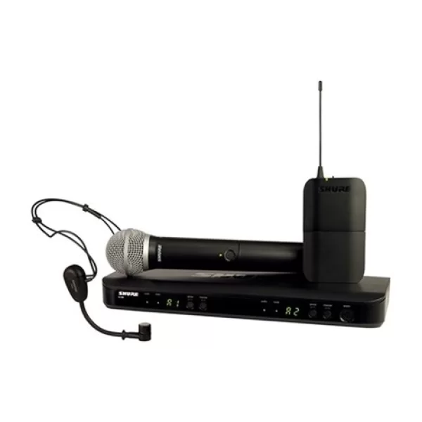 SHURE BLX1288E/P31 Combo EL+Headset ikili Kablosuz Mikrofon Seti