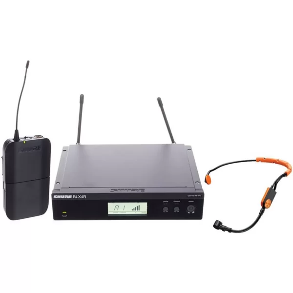 SHURE BLX14RE/SM31 Sport Headset Kablosuz Mikrofon Seti Rack Tipi