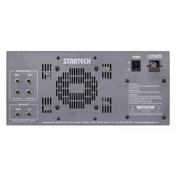 Startech SAFIR S6-800-USB-100V 6 Kanal Mixer-Amplifier 2x400W/100V USB Bluetooth