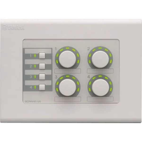 Yamaha DCP4V4S-EU Mtx Serisi İçin 4 Volume + 4 Switch Duvara Kontrol Paneli