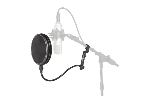 Tascam TM-AG1 Mikrofon pop filter incl. Gooseneck and mounting adapters