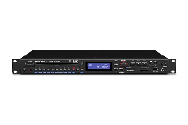 Tascam CD-400UDAB CD/SD/USB/Bluetooth Player with BlueTooth Receiver and DAB+/FM-Tuner