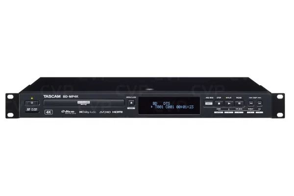 Tascam BD-MP4K Professional 4K/UHD-Blu-Ray Player for Touring and Installation