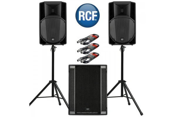RCF ART715 + SUB8003 2 Hoparlör 1 Subwoofer Aktif Ses Sistemi