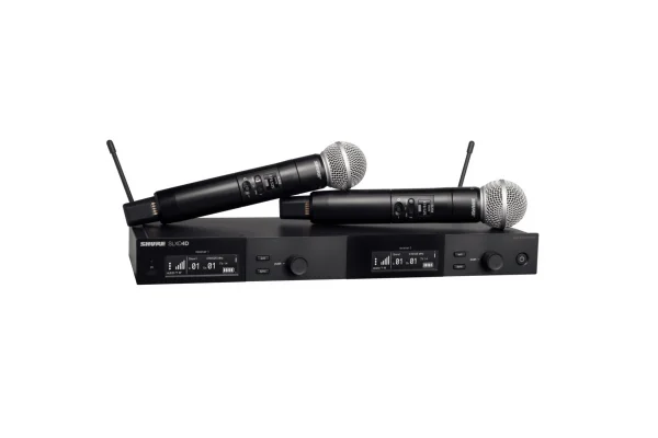 SHURE SLXD24DE/SM58 Çift El Kablosuz Mikrofon Seti