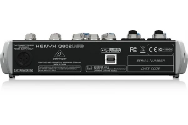 Behringer Q802USB Usb Mixer, 8-In 2-Bus,