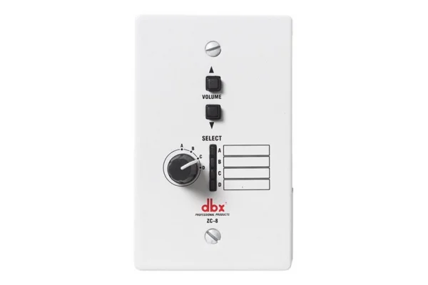 DBX ZC-8 AB Wall Mounted kanal Selector and Volume Controller
