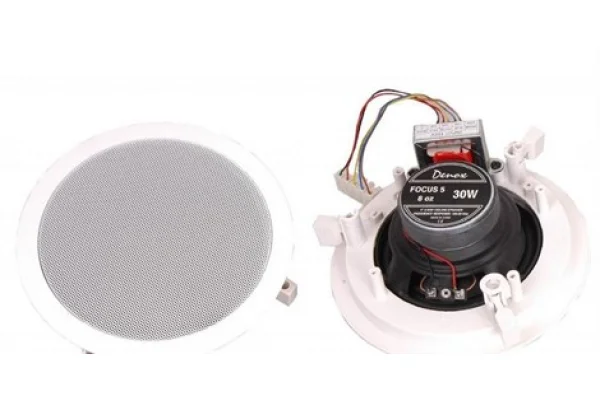 Denox FOCUS-5 5 2-yollu 5/10/15/20W/100V Tavan Hoparlörü (son 2 adet)