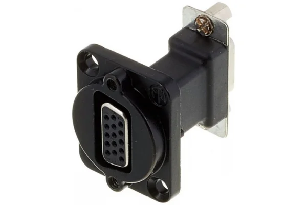 Neutrik NADB15FF-B şasi tip 15 Pin Dişi D-Sub Konnektör