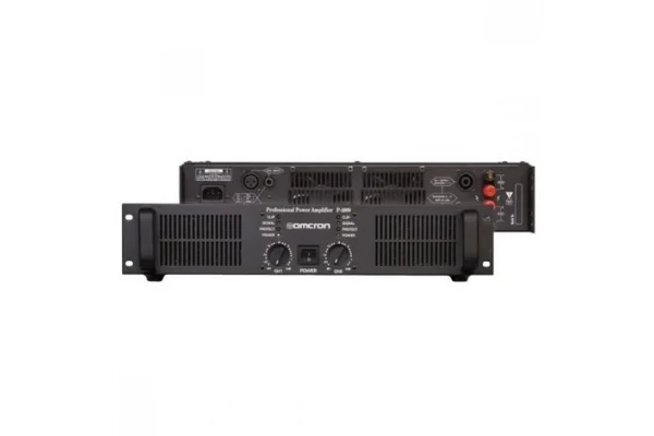 Omcron PT1000 2x500W/100V Power Amfi, EMC 24V AC/DC