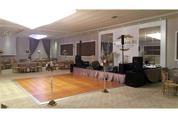 DPS-100 Portatif Dans Pisti, Laminat Parke yüzey, Aliminyum Profil, 100x100 cm adet