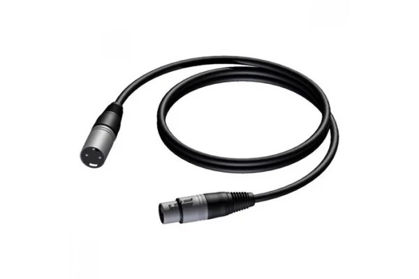 Procab CAB901/5 5 metre Hazır Mikrofon Kablosu, Dişi XLR to Erkek XLR