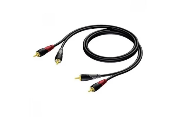 Procab CLA800/3 çift RCA (tos) jaktan çift RCA (tos) jaka, 3.0 Metre kablo
